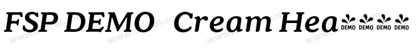 FSP DEMO   Cream Hea字体转换